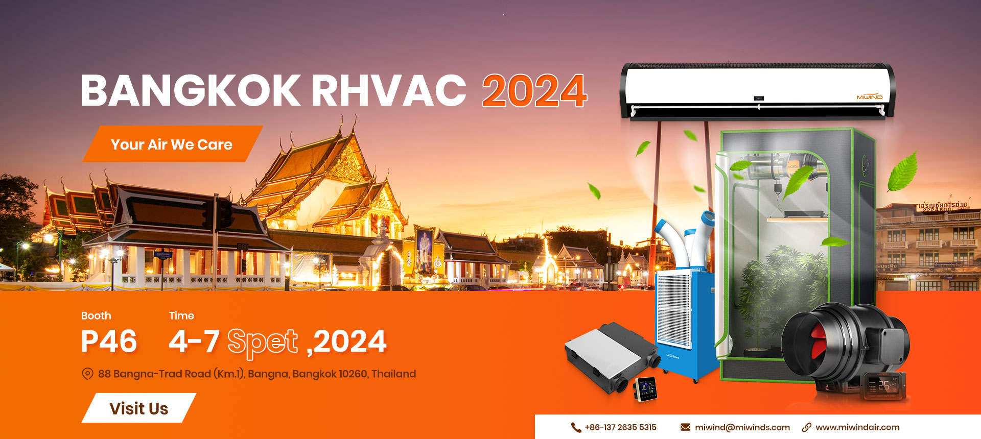 Please join us on Bangkok RHVAC 2024 exhibition!
