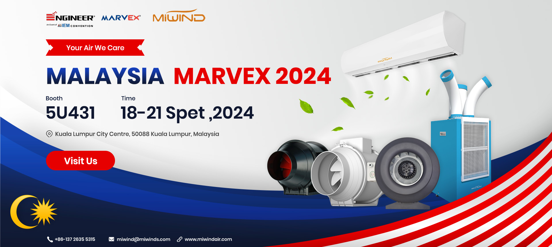 Invitation to you to visit us at Malaysia HVAC 2024